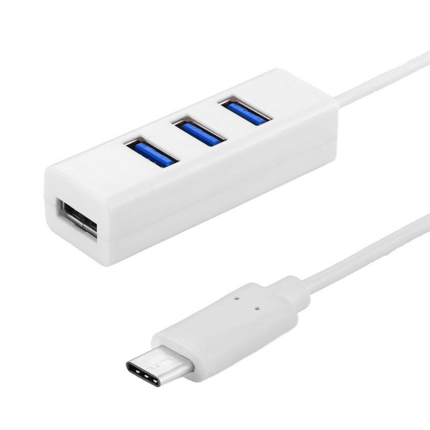 Portable USB-C / Type-C Male to 4 USB Ports Female HUB Adapter