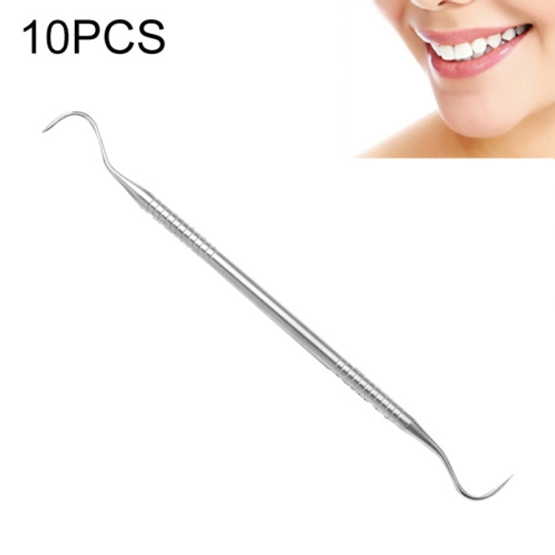 10 PCS Stainless Steel Big Bend Probe Dentist Tools