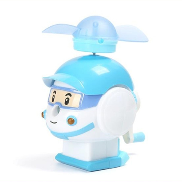 Cute Little Airplane Shape Pencil Sharpener Fan(Blue)