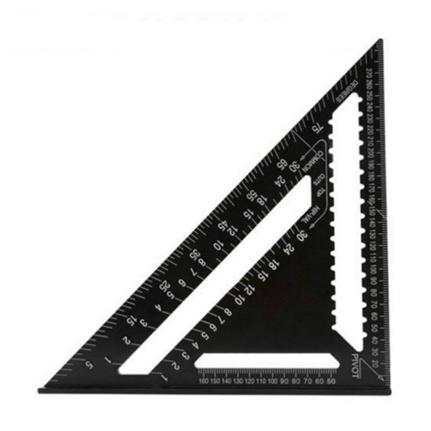 Angle Ruler Measuring Tool For Woodworking Square Layout Gauge(12 Inch Black)