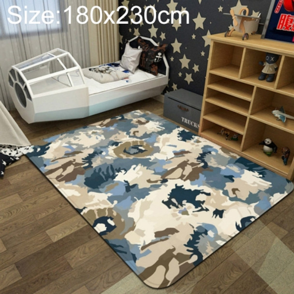 Simple Modern Town Color Rug Living Room Bedroom Carpet Floor Mat, Size:180x230cm(Baqito Coffee)