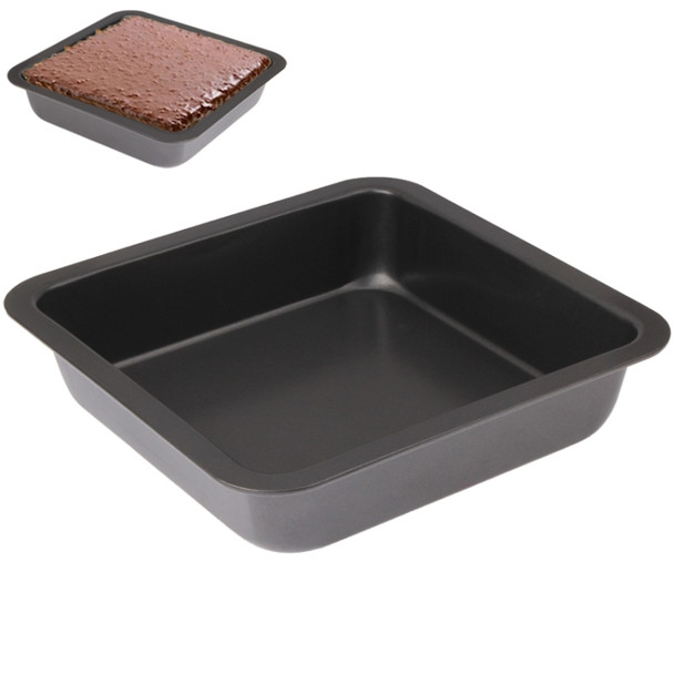 Quadrate Non-stick Pizza / Cake Pan Baking Cooking Oven Tray, Size: 22.5(L) x 22.5(W) x 4.6cm(H)