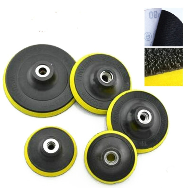 5 PCS Polishing Disc Self-adhesive Sponge Disc Pneumatic Sandpaper Suction Cup, Size:80mm M10