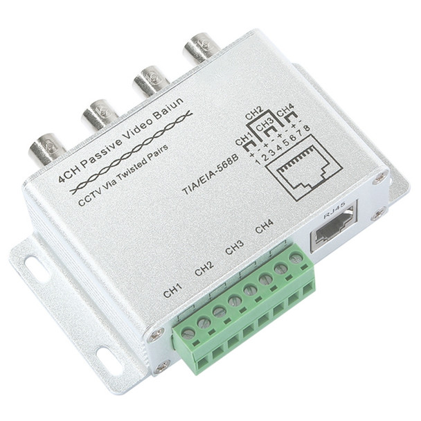 UTP 4 Channel Passive Video Balun Transceiver