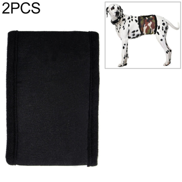 2 PCS Pet Physiological Belt Male Dog Courtesy With Health Safety Pants Anti-harassment Belt, Size:XL(Black )