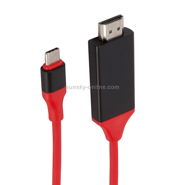 USB-C / Type-C 3.1 to 4K HD HDMI Plastic Video Cable, Length: 2m