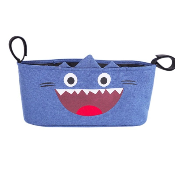 Stroller Bag Storage Bag Large Space Baby Stroller Hook Storage Bag, Style:Cute shark