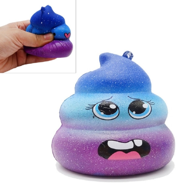 Funny Smashing Toy Slow Rebound Stool Decompression Toy, Size:7×7.5cm, Color:Starry Blue Crying