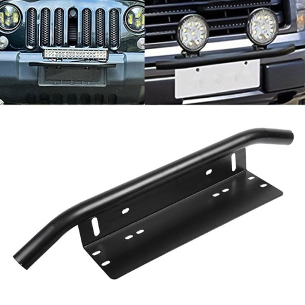 Universal Car License Plate Plastic Bracket Frame Holder Stand Mount (Black)