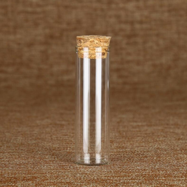 5 PCS Diameter 30mm Straight Cork Bottle High White Material Transparent Glass Small Bottle Multi-spec Reagent Bottle, Specification:30200mm-110ml(Transparent)