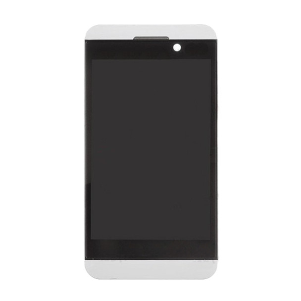 LCD Screen and Digitizer Full Assembly with Frame for BlackBerry Z10 4G(White)