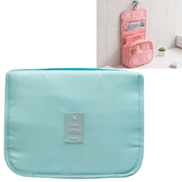 Travel Large-Capacity Storage Portable Portable Waterproof Cosmetic Wash Storage Bag, Size:24  20  9.5 cm(Sky Blue)