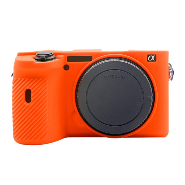 PULUZ Soft Silicone Protective Case for Sony A6600 / ILCE-6600 (Orange)