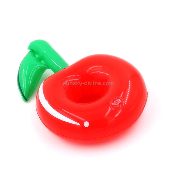 10 PCS Cherry Inflatable Coaster Water Floating Drink Cup Holder