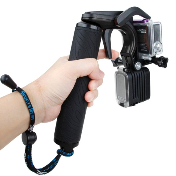 TMC HR391 Shutter Trigger Floating Hand Grip / Diving Surfing Buoyancy Stick with Adjustable Anti-lost Hand Strap for GoPro HERO4 /3+ /3, Xiaomi Xiaoyi Sport Camera(Black)