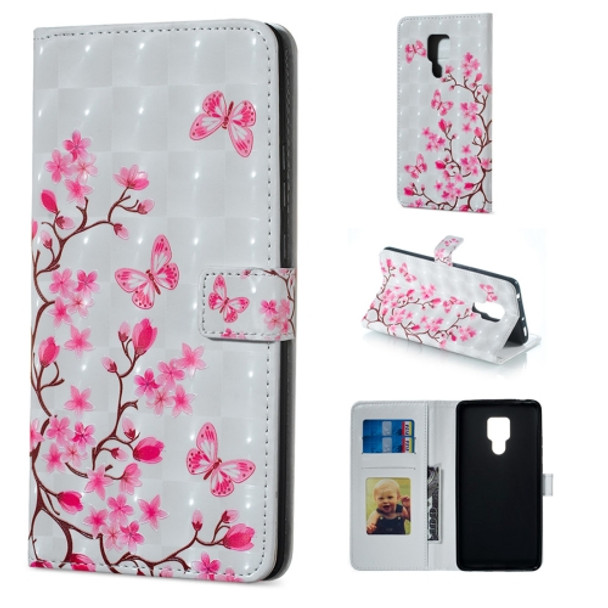 Butterfly Love Flower Pattern Horizontal Flip Leather Case for Huawei Mate 20 X, with Holder & Card Slots & Photo Frame & Wallet