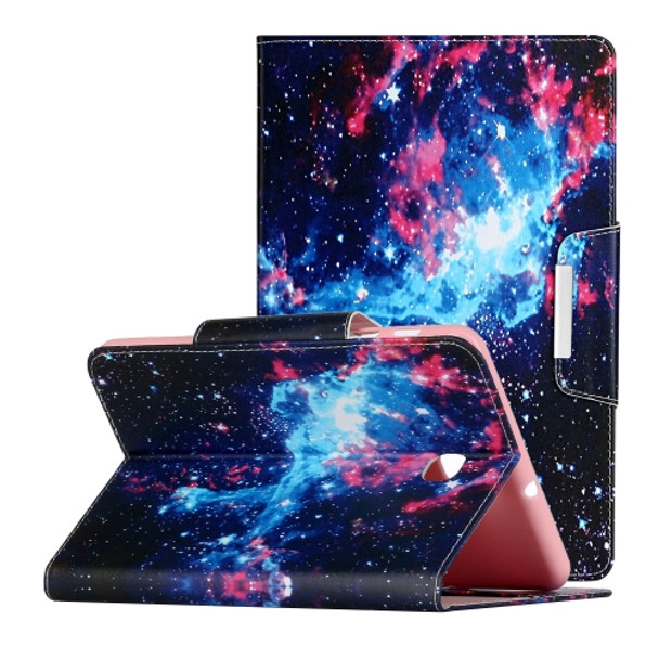 For Samsung Galaxy Tab A 9.7 / T550 Painted Pattern Horizontal Flip Leather Case with Holder(Starry Sky)