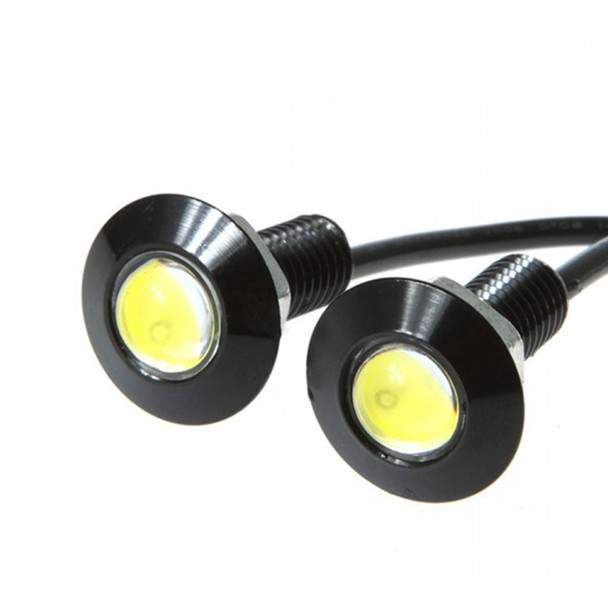 10 PCS 23mm 1.5W DC9-80V Motorcycle Eagle Eye Light Single Lens(White Light)