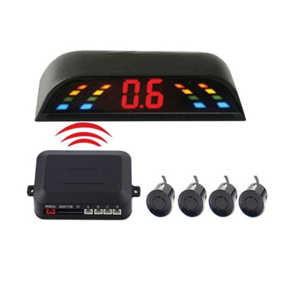 PZ-303-W Car Parking Reversing Buzzer and LED Monitor Parking Alarm Assistance System with 4 Rear Radar
