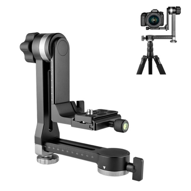 YELANGU A171 YLG0401E-C 360 Degree Rotation Horizontal Cantilever Gimbal Tripod Head for Home DV and SLR Cameras (Black)