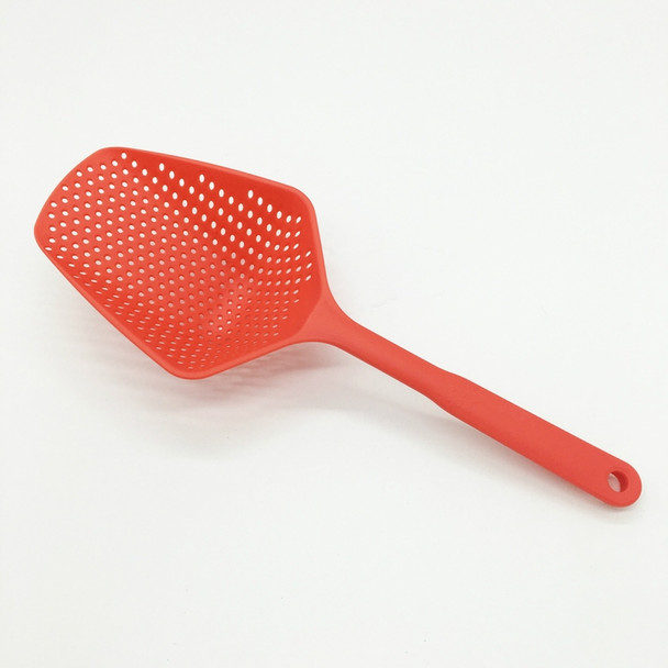 Plastic Drain Shovel Strainers Water Leaking Shovel Kitchen Cooking Ice Shovel Colander(Red)