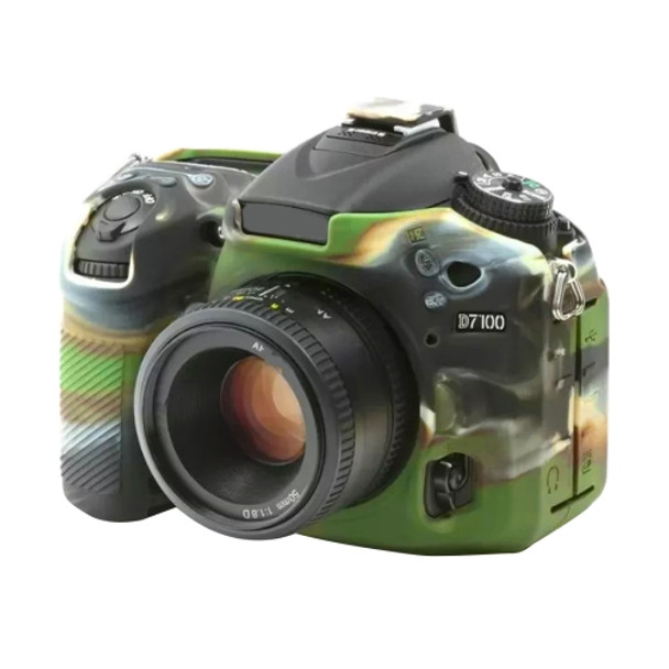 PULUZ Soft Silicone Protective Case for Nikon D7200 /D7100(Camouflage)