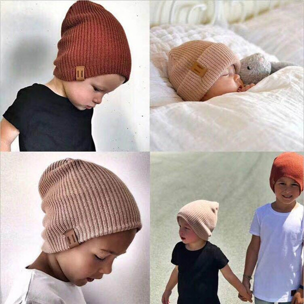 Winter Hat Baby Soft Warm Beanie Cap(Beige)