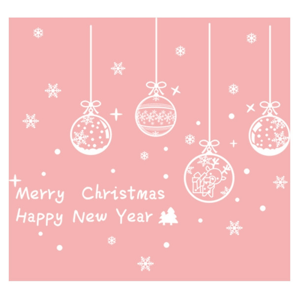 Creative Window Glass Door Removable Christmas Festival Wall Sticker Decoration(Crystal Ball)