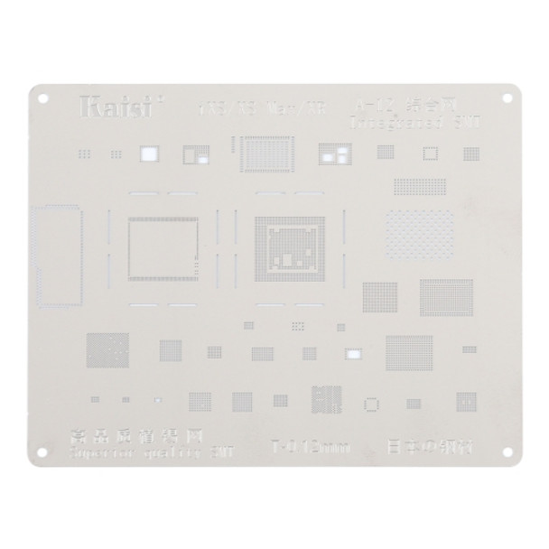 Kaisi A-12 IC Chip BGA Reballing Stencil Kits Set Tin Plate For iPhone XS Max / XS / XR