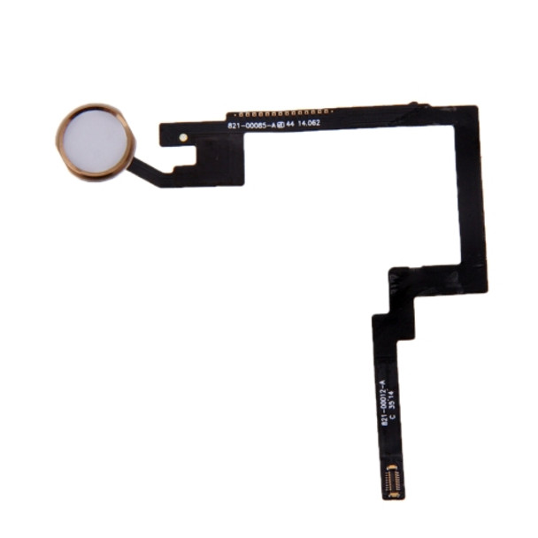 Original Home Button Assembly Flex Cable for iPad mini 3, Not Supporting Fingerprint Identification(Gold)