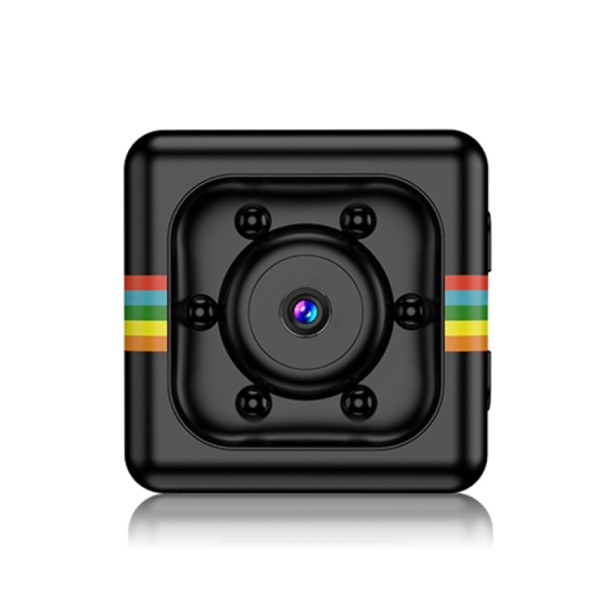 SQ11 Mini DV HD 1080P 2MP Sport Recorder Camera with Holder, Support Monitor Detection & IR Night Vision & TF Card(Black)