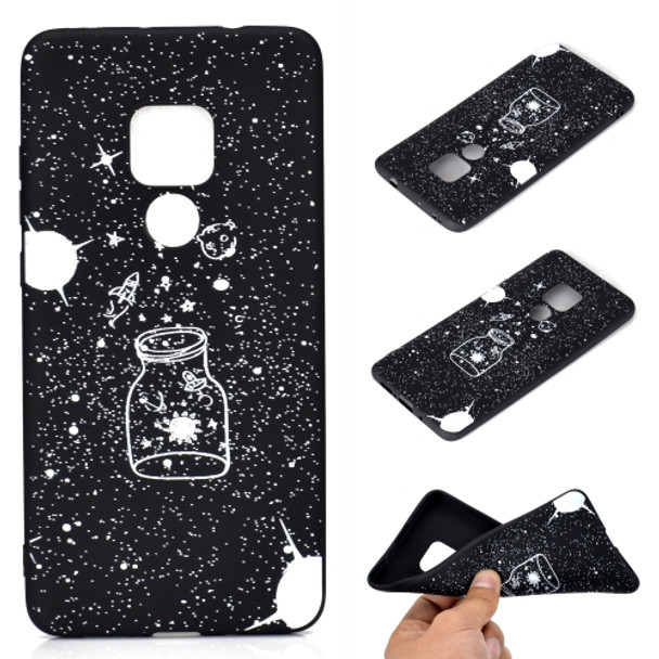 For Huawei Mate 20 Shockproof Stick Figure Pattern Soft TPU Protective Case(Starry Sky)