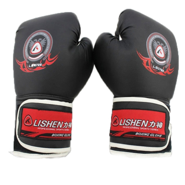 LISHEN Thickened Boxing Gloves Muay Thai Fighting Training Fitness Gloves(Red)