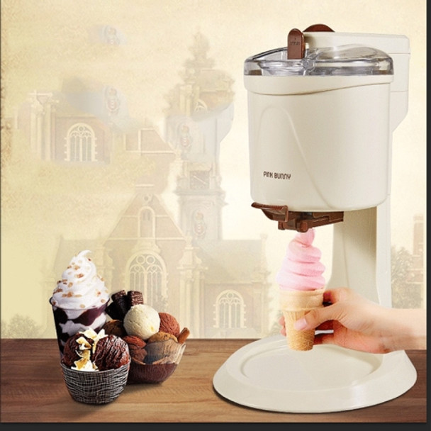Household Automatic Small Ice Cream Machine Children Fruit Cone Machine, Plug Type:EU Plug(Chocolate Color)