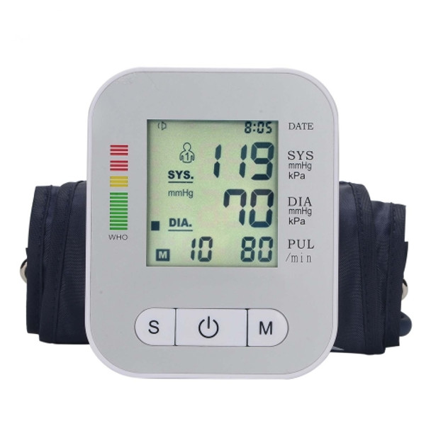 2 PCS Arm Type Household Electronic Automatic Hypertension Measuring Instrument Sphygmomanometer, Style: English Voice Type