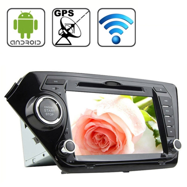 Rungrace 8.0 inch Android 4.2 Multi-Touch Capacitive Screen In-Dash Car DVD Player for KIA K2 with WiFi / GPS / RDS / IPOD / Bluetooth