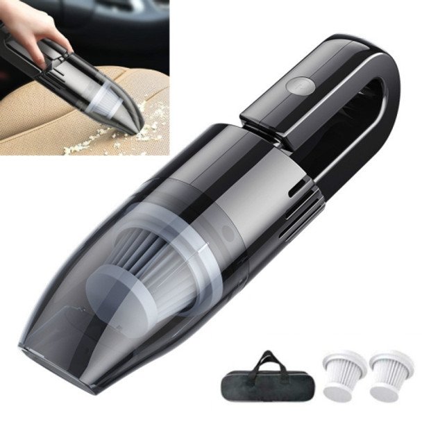 120W Car Vacuum Cleaner Car Small Mini Internal Vacuum Cleaner, Specification:Wireless, Style:With 2 PCS Filter Element+Storage Bag