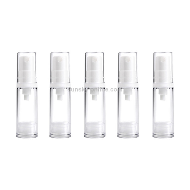 5 PCS Portable Airless Vacuum Pump Bottle Fine Mist Perfume Spray Bottle, 5ml