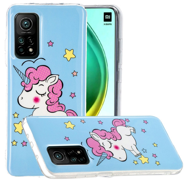 For Xiaomi Mi 10T 5G & 10T Pro 5G Luminous TPU Mobile Phone Protective Case(Star Unicorn)