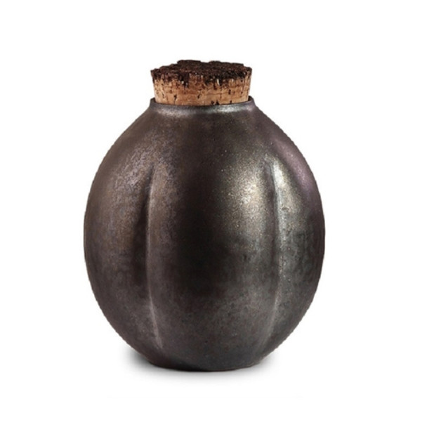 Gilt Ceramic Tea Pot Household Sealed Storage Tank(Gilt Summer Pottery)