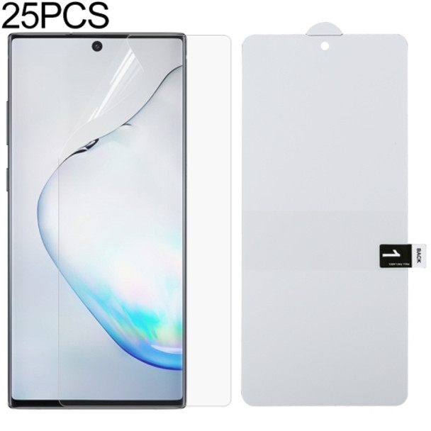 For Galaxy Note 10 Lite 25 PCS Full Screen Protector Explosion-proof Hydrogel Film