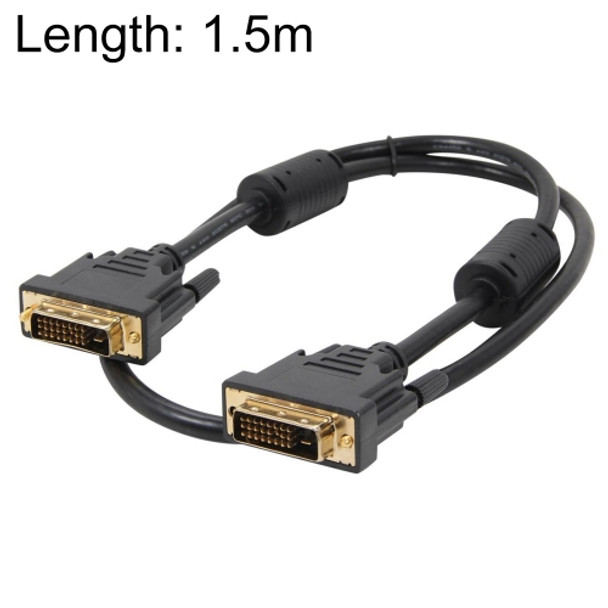 DVI 24+1P Male to DVI 24+1P Male Cable, Length: 1.5m