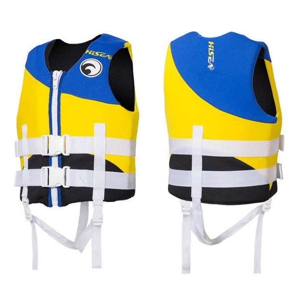 HiSEA L002 Foam Buoyancy Vests Flood Protection Drifting Fishing Surfing Life Jackets for Children, Size: S(Blue Yellow)