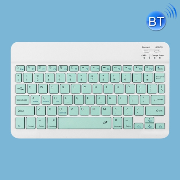 Universal Ultra-Thin Portable Bluetooth Keyboard and Mouse Set For Tablet Phones, Size:10 inch(Green Keyboard)