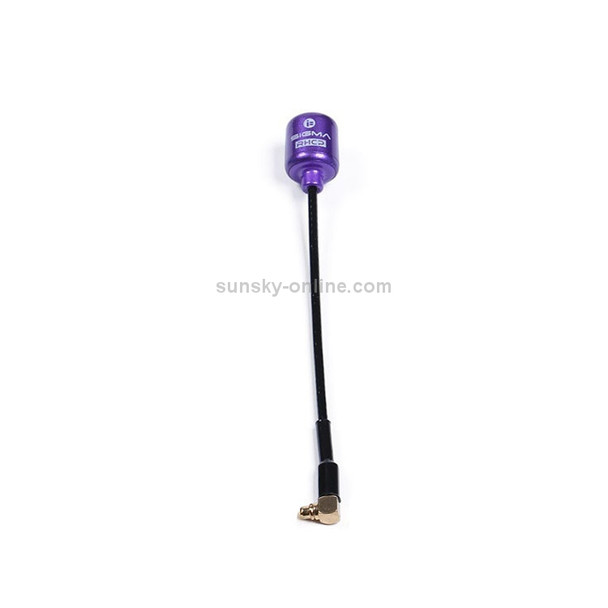 iFlight SIGMA 5.8G 500MHz 2dbi MMCX Image Transmission Antenna Right Hand for FPV Racing RC Drone Freestyle Toothpick Cinewhoop (Purple)
