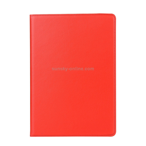 Litchi Texture Horizontal Flip 360 Degrees Rotation Leather Case for iPad Pro 12.9 inch (2018) ?with Holder(Red)