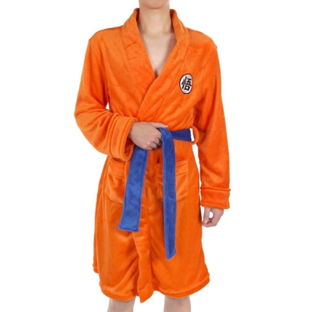 Coral Fleece Cosplay Robe Bathrobe for Adult (Color:Orange Size:S)