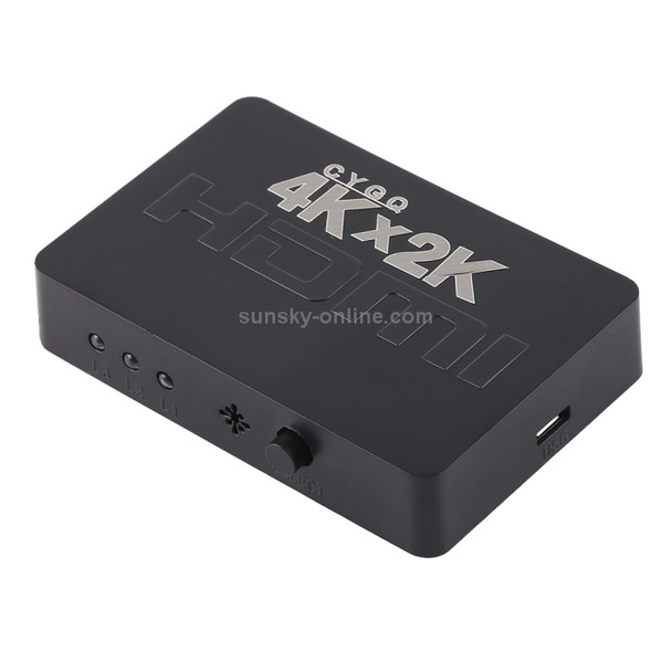 4K 3 Ports HDMI Switch with Remote Control