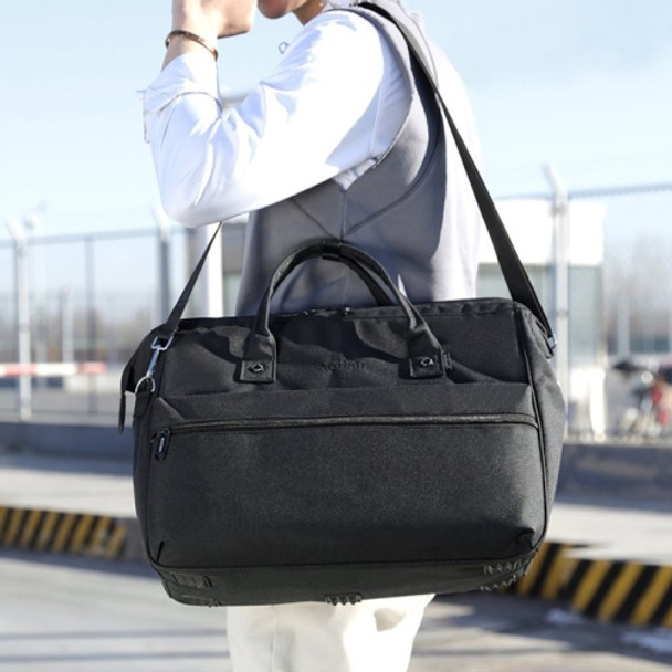 Large-capacity Business And Leisure Travel Bag Backpack Men's And Women's Handbag Shoulder Bag (Black)