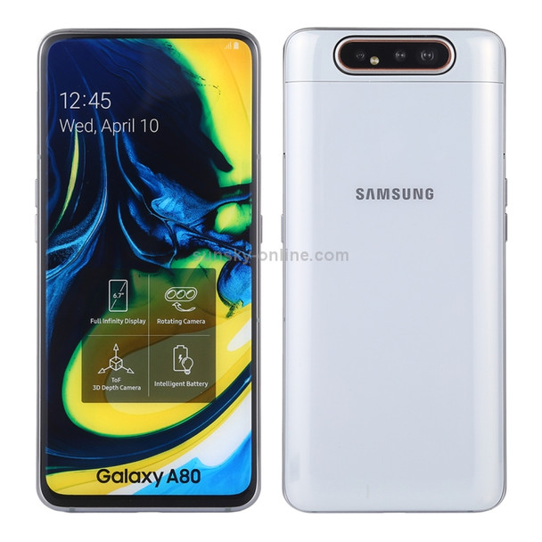 Original Color Screen Non-Working Fake Dummy Display Model for Galaxy A80(White)